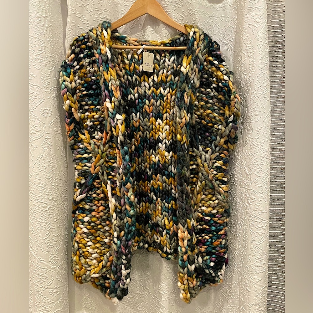 Chunky Knit Free People Jacket Vest SIZE M - NEW WITH TAG